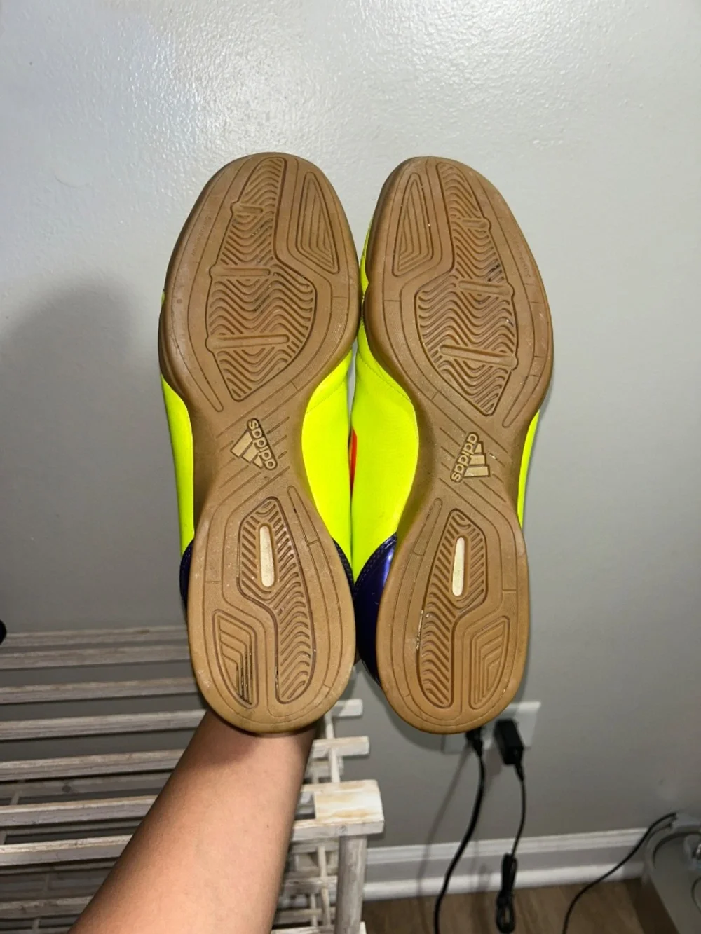 Adidas F50 F5 TRX Indoor Soccer Futbol Cleat Rare 2011 Messi Green Mens Sz 12